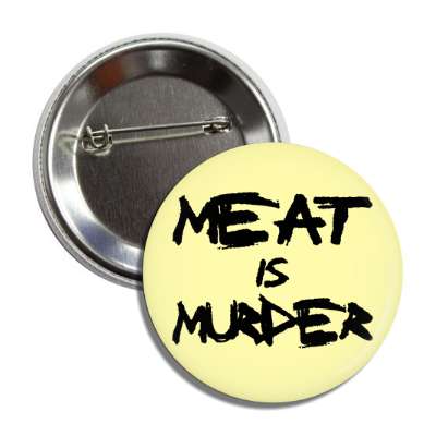 meat is murder marker cream button