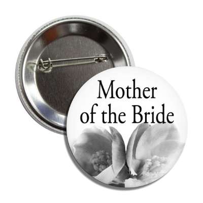 mother of the bride grey flowers bottom button