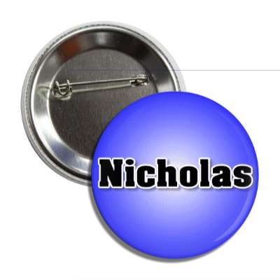 nicholas male name blue button