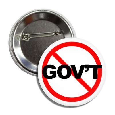 no government red slash button