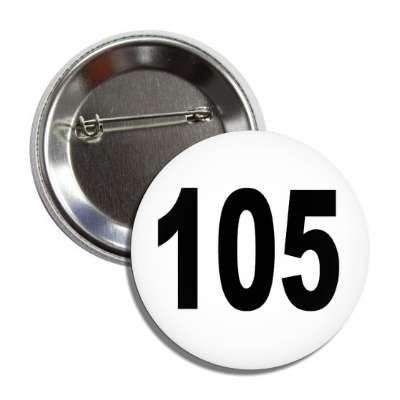 number 105 white black button