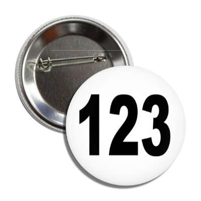 number 123 white black button