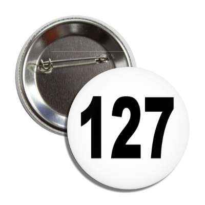 number 127 white black button