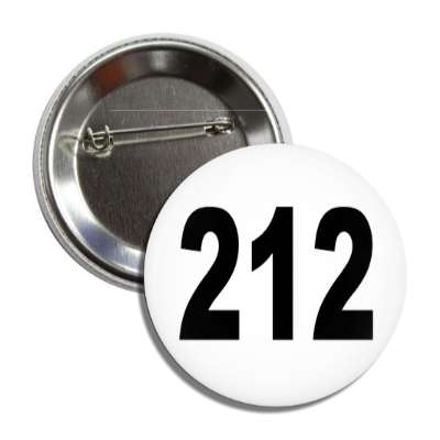 number 212 white black button