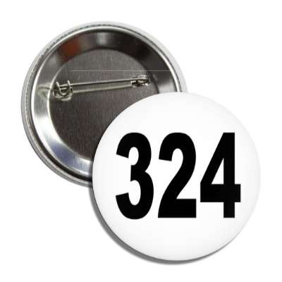 number 324 white black button