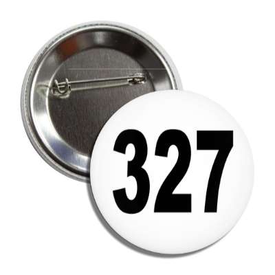 number 327 white black button