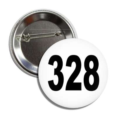 number 328 white black button