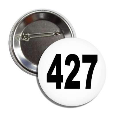 number 427 white black button