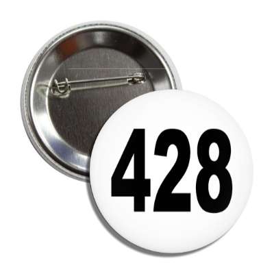 number 428 white black button