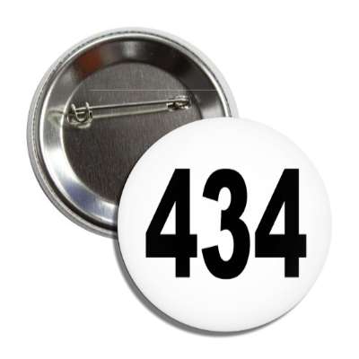 number 434 white black button