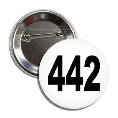 number 442 white black button
