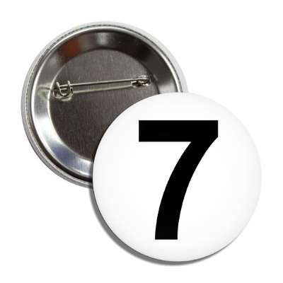 number 7 white black button