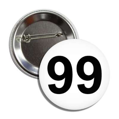 number 99 white black button