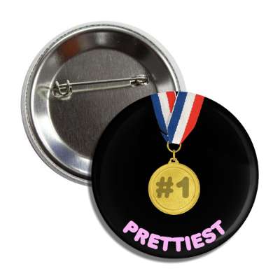 number one prettiest medallion button