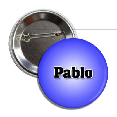 pablo male name blue button