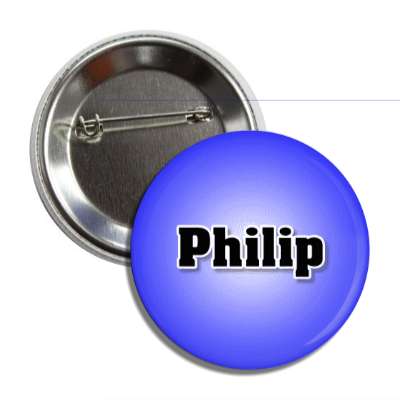 philip male name blue button