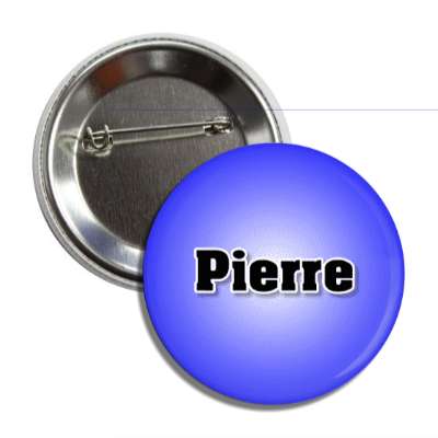 pierre male name blue button