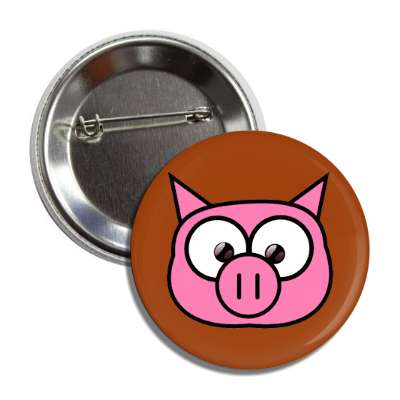 pig cute cartoon button