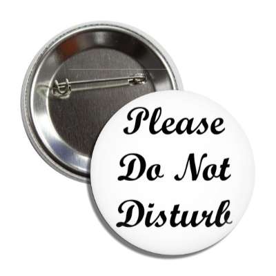 please do not disturb button