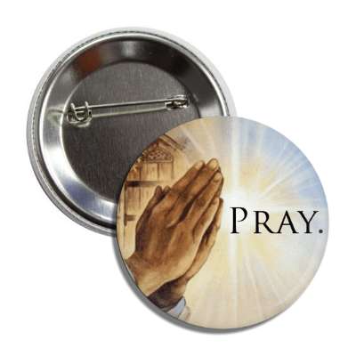 pray hands praying button
