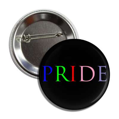 pride black rainbow button