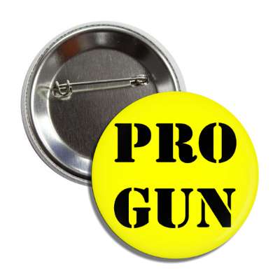pro gun stencil yellow black button