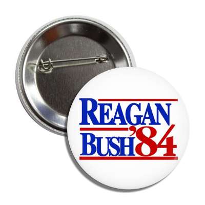 reagan bush 84 button