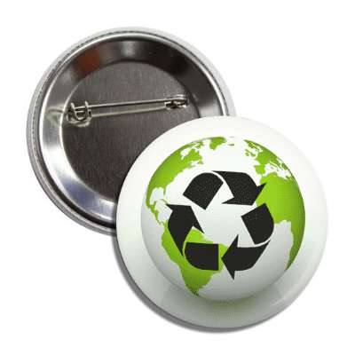 recycle earth arrow symbol button