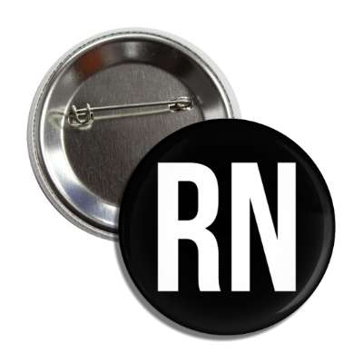 rn registered nurse black button