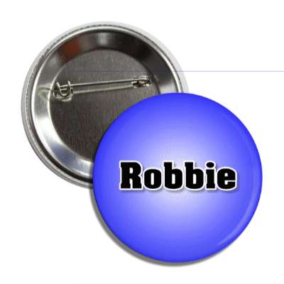 robbie male name blue button