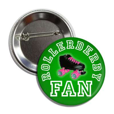 rollerderby fan green button