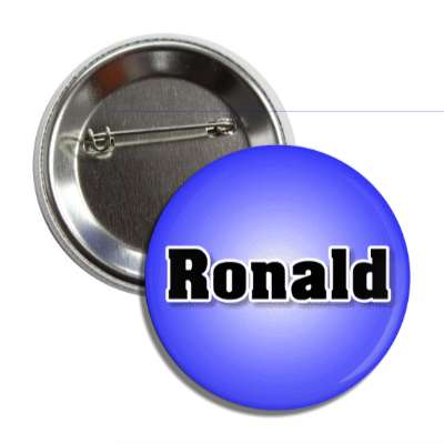 ronald male name blue button