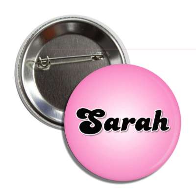 sarah female name pink button