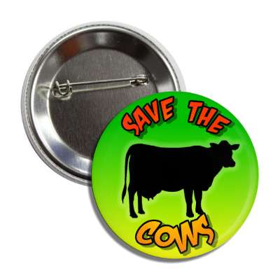 save the cows silhouette button