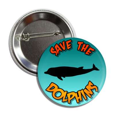 save the dolphins silhouette button