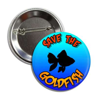 save the goldfish silhouette button