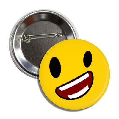 smiley exaggerated smile angle button