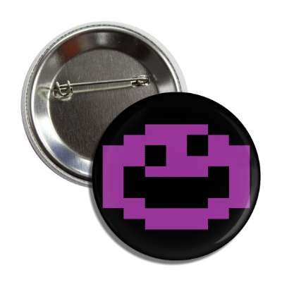 smiley jawbreaker purple black button