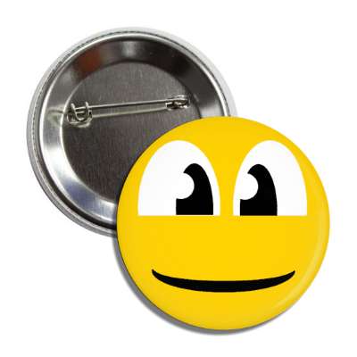 smiley wide face closed mouth button
