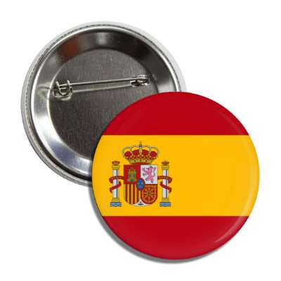 spain spanish flag country button