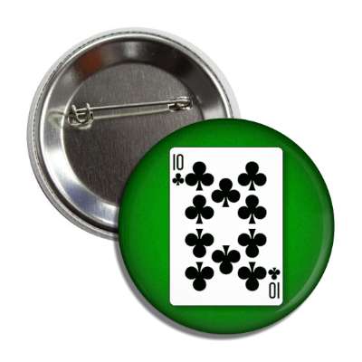 ten of clubs playing card button