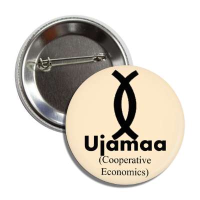 ujamaa cooperative economics symbol button