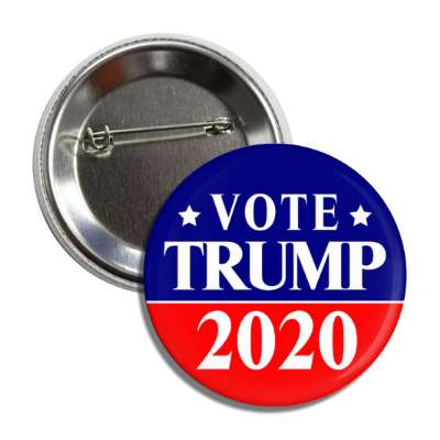 vote donald trump president 2020 red blue line button