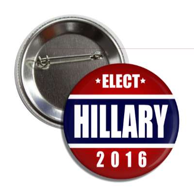 vote hillary 2016 dark blue middle red top bottom button
