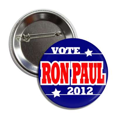 vote ron paul 2012 dark blue red button