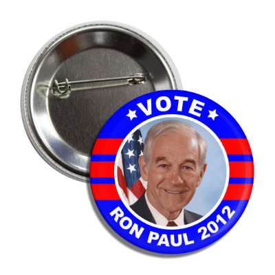 vote ron paul 2012 red blue button