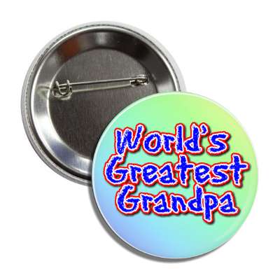 worlds greatest grandpa pastel button