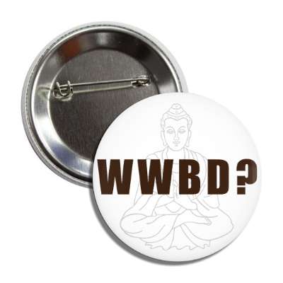 wwbd buddha outline button