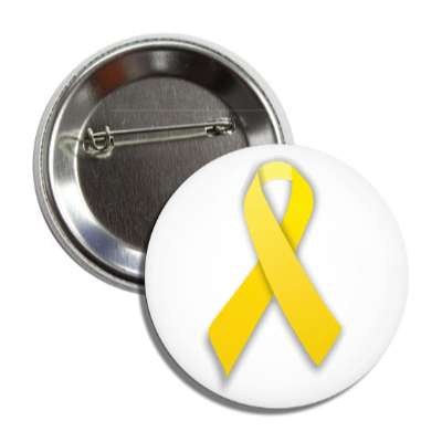 yellow awareness ribbon button