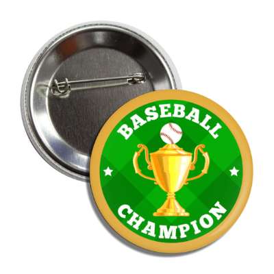 baseball champion trophy button